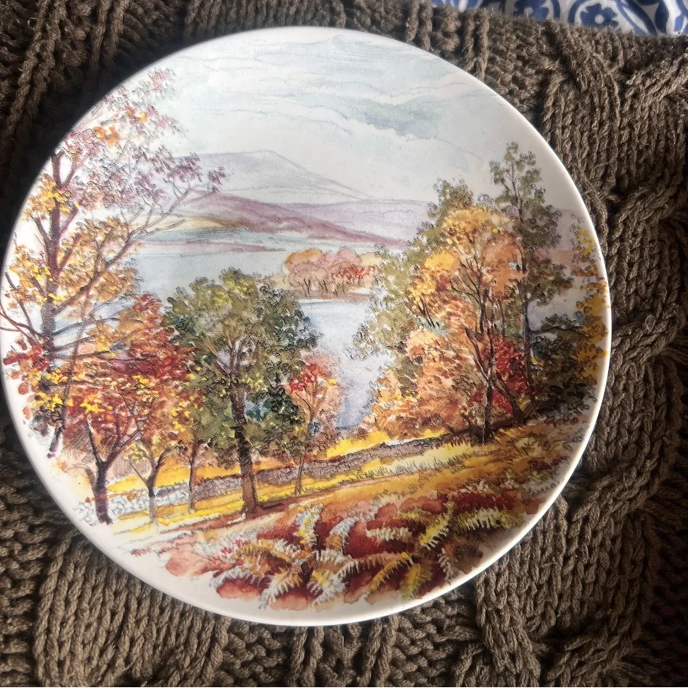 Poole Scenic small Plates - 4 seasons Set of 4 vintage